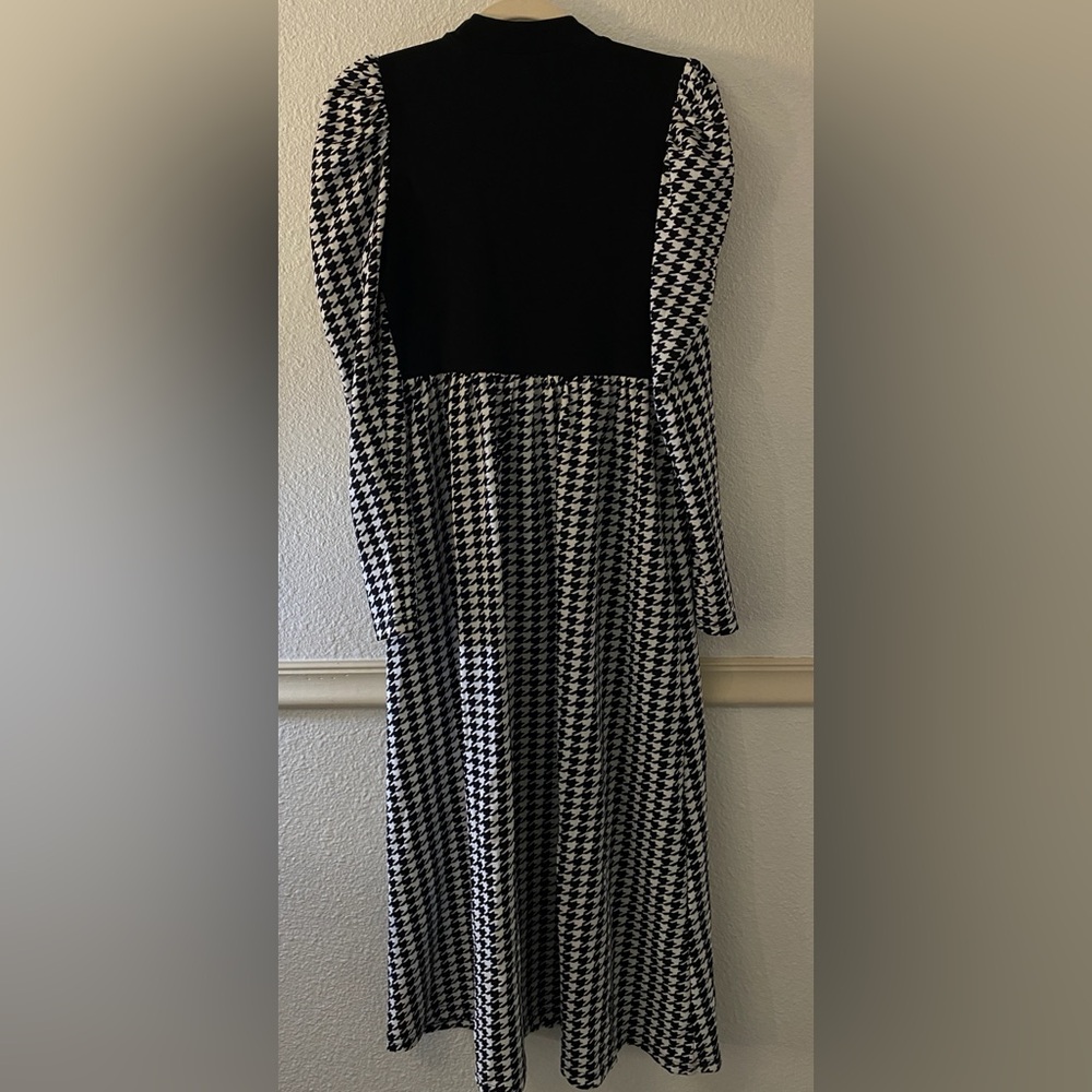 Houndstooth Maxi Dress